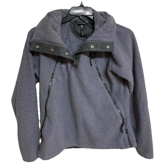 Women's Kuhl Flight Pullover Hooded Fleece Snaps Gray Size Medium - Picture 1 of 8